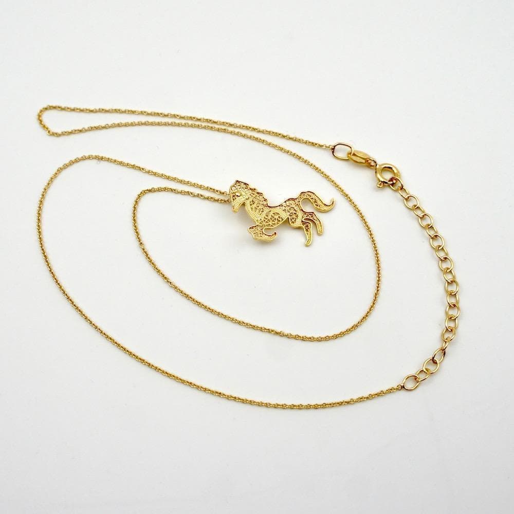 Cavalo I Gold plated Sterling silver necklace