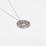 Infinito I Silver filigree necklace