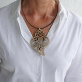 Hearth of Viana I Cork short necklace