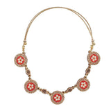 "Flores" Cork Necklace Red