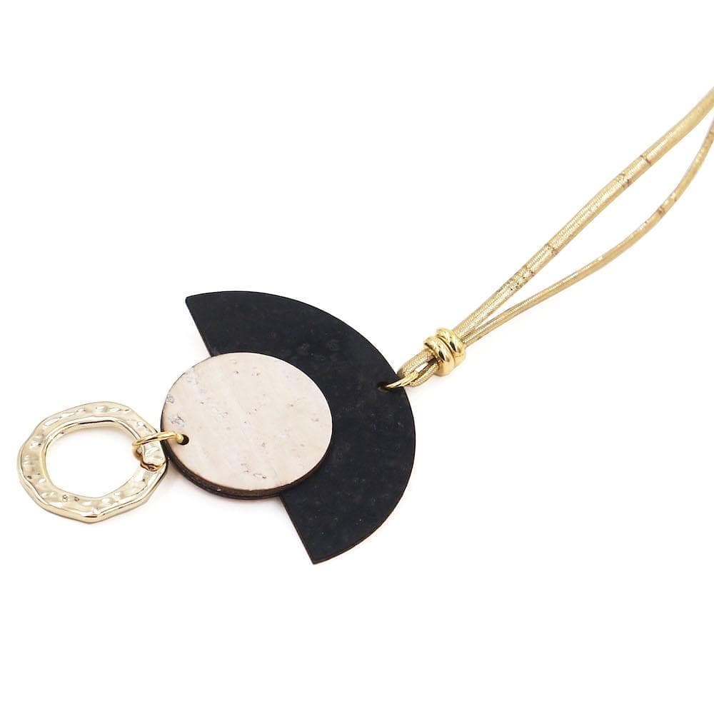 Cork necklace "Lua"