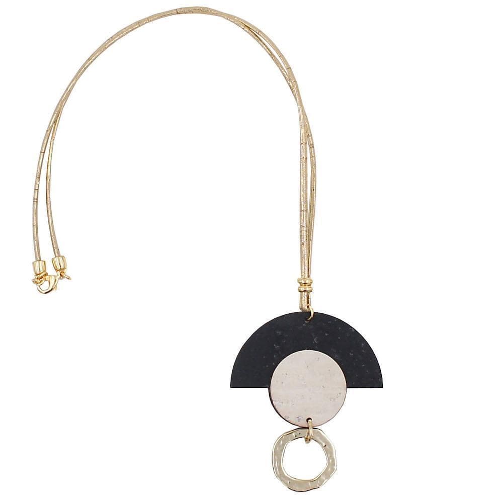 Cork necklace "Lua"