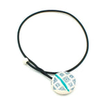 Ceramic necklace 'Freesby"