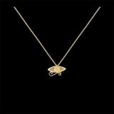 Gold plated sterling silver necklace "Ohlo"