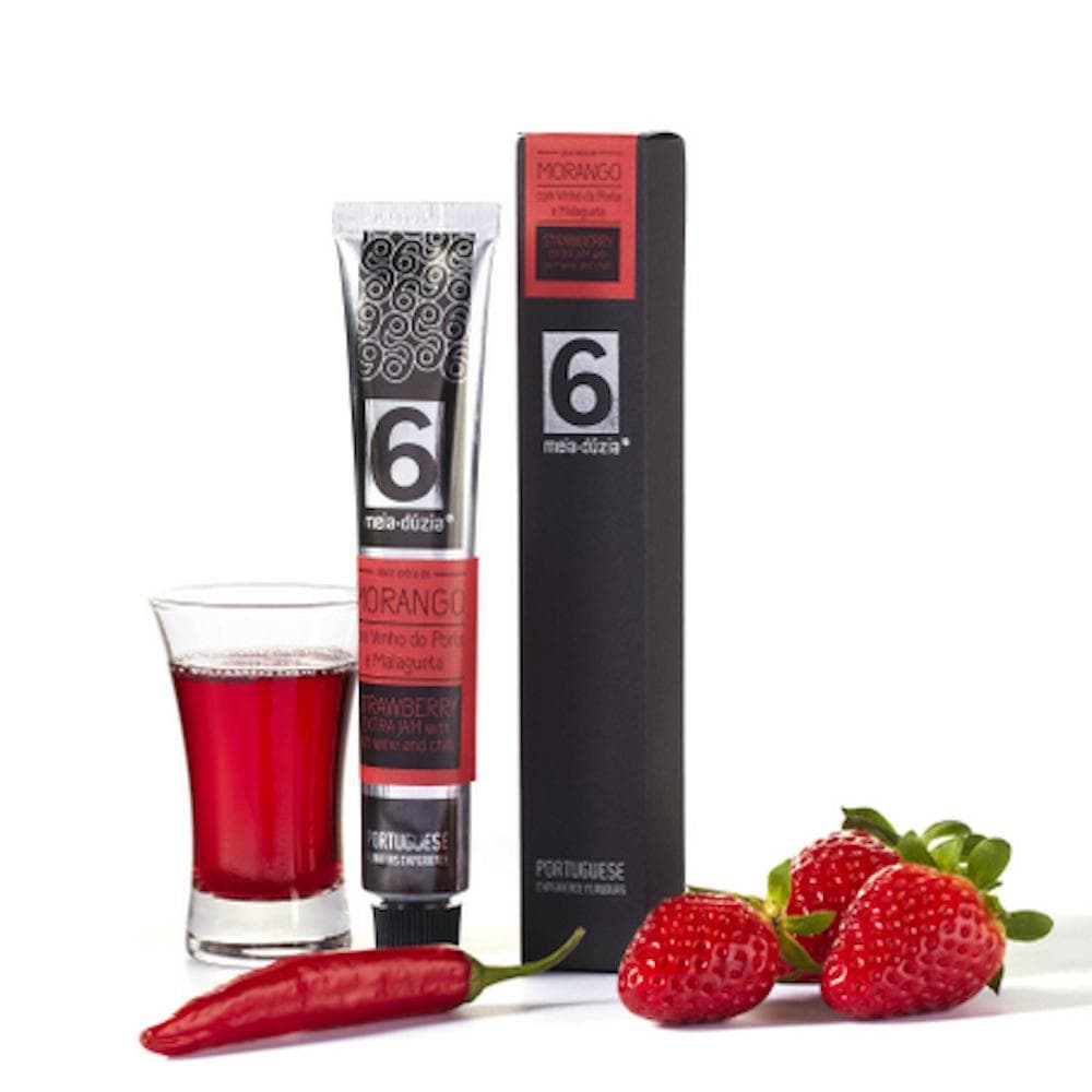 Strawberry jam, Port wine and red peppers
