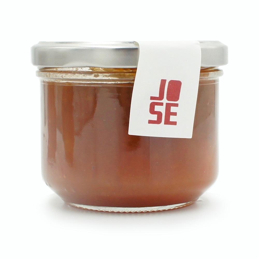 Pumpkin jam with walnuts