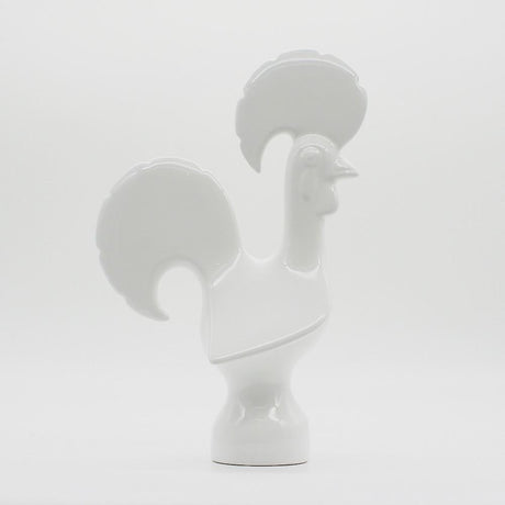 Ceramic Portuguese rooster - White