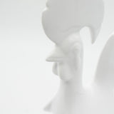 Ceramic Portuguese rooster - White