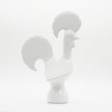 Ceramic Portuguese rooster - White