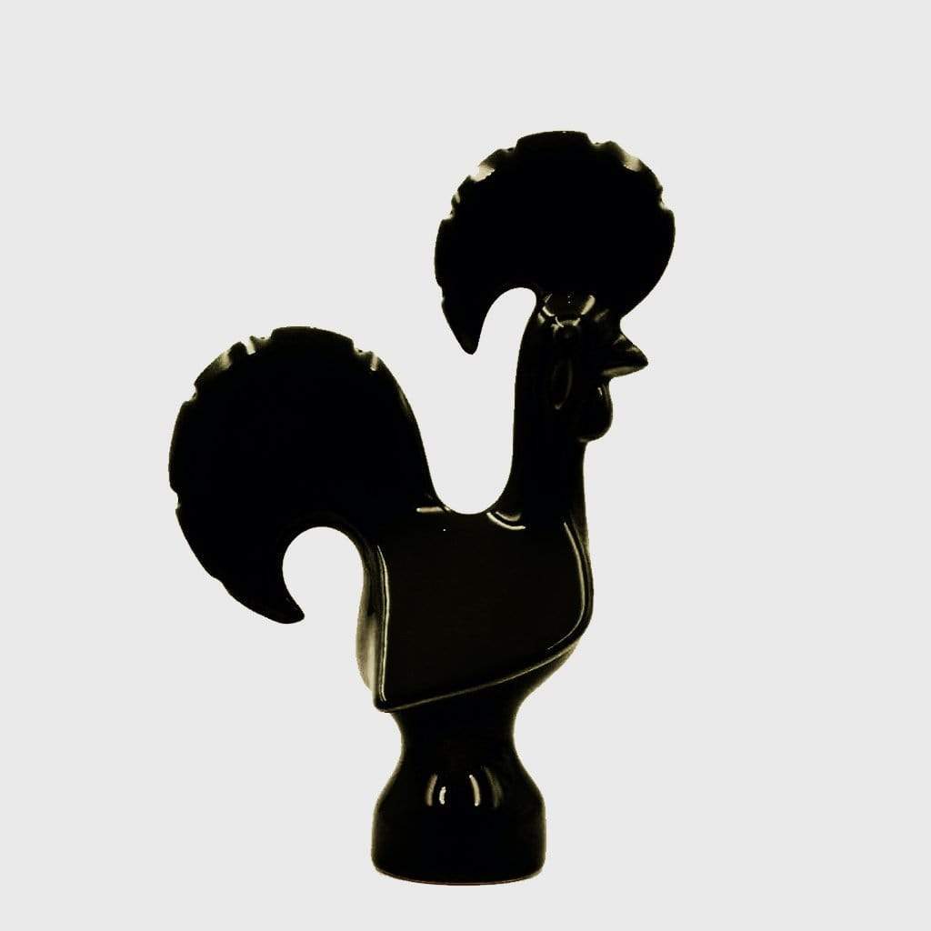 Ceramic Portuguese rooster - Black