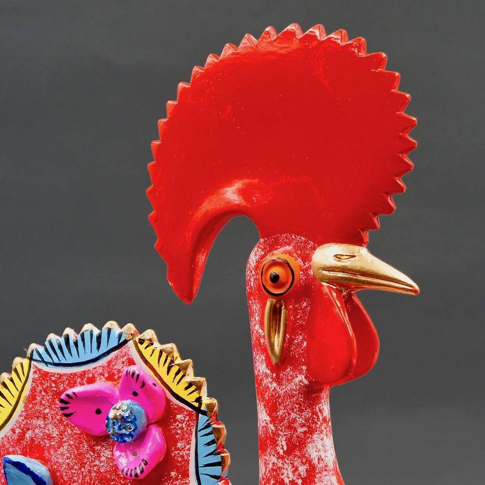 Coq de Barcelos 25cm rouge - Prazeres Côta