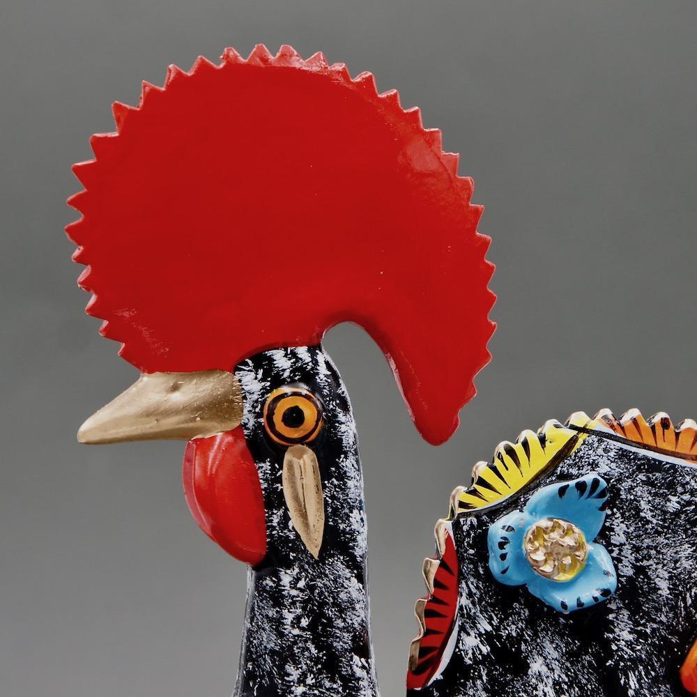 Barcelos Rooster by Prazeres Côta - 25cm - Black