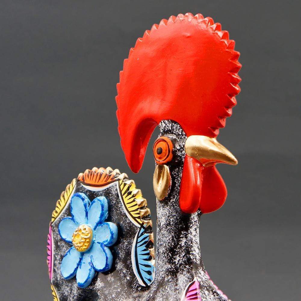 Barcelos Rooster by Prazeres Côta - 25cm - Black