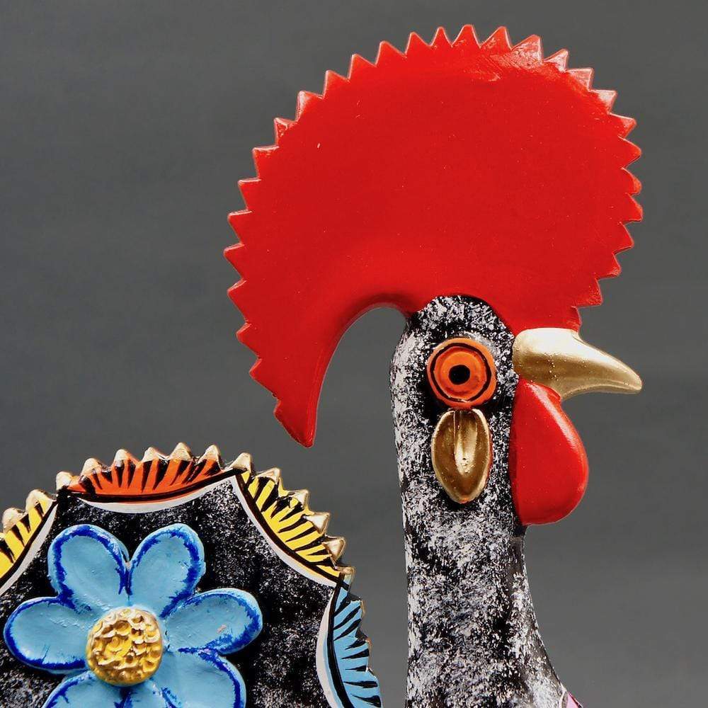 Barcelos Rooster by Prazeres Côta - 25cm - Black