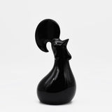 Coq en céramique noir I Produit artisanal du Portugal Coq en céramique noir mate
