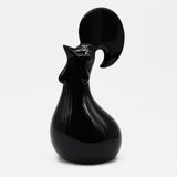 Coq en céramique noir I Produit artisanal du Portugal Coq en céramique noir mate