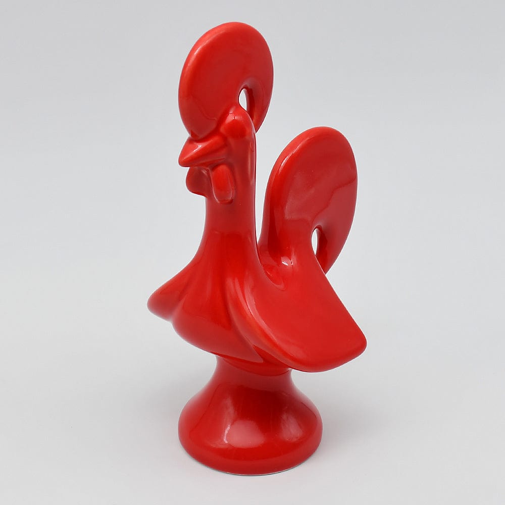 Coq portugais en céramique I Produit artisanal du Portugal #DRAFT Coq de Barcelos en céramique - Rouge