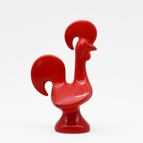 Coq portugais en céramique I Produit artisanal du Portugal #DRAFT Coq de Barcelos en céramique - Rouge