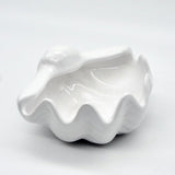 Coquillage en céramique 16cm - Blanc