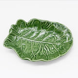 Folha de couve I Ceramic plate - Green - 16cm