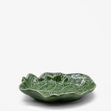 Folha de couve I Ceramic plate - Green - 16cm