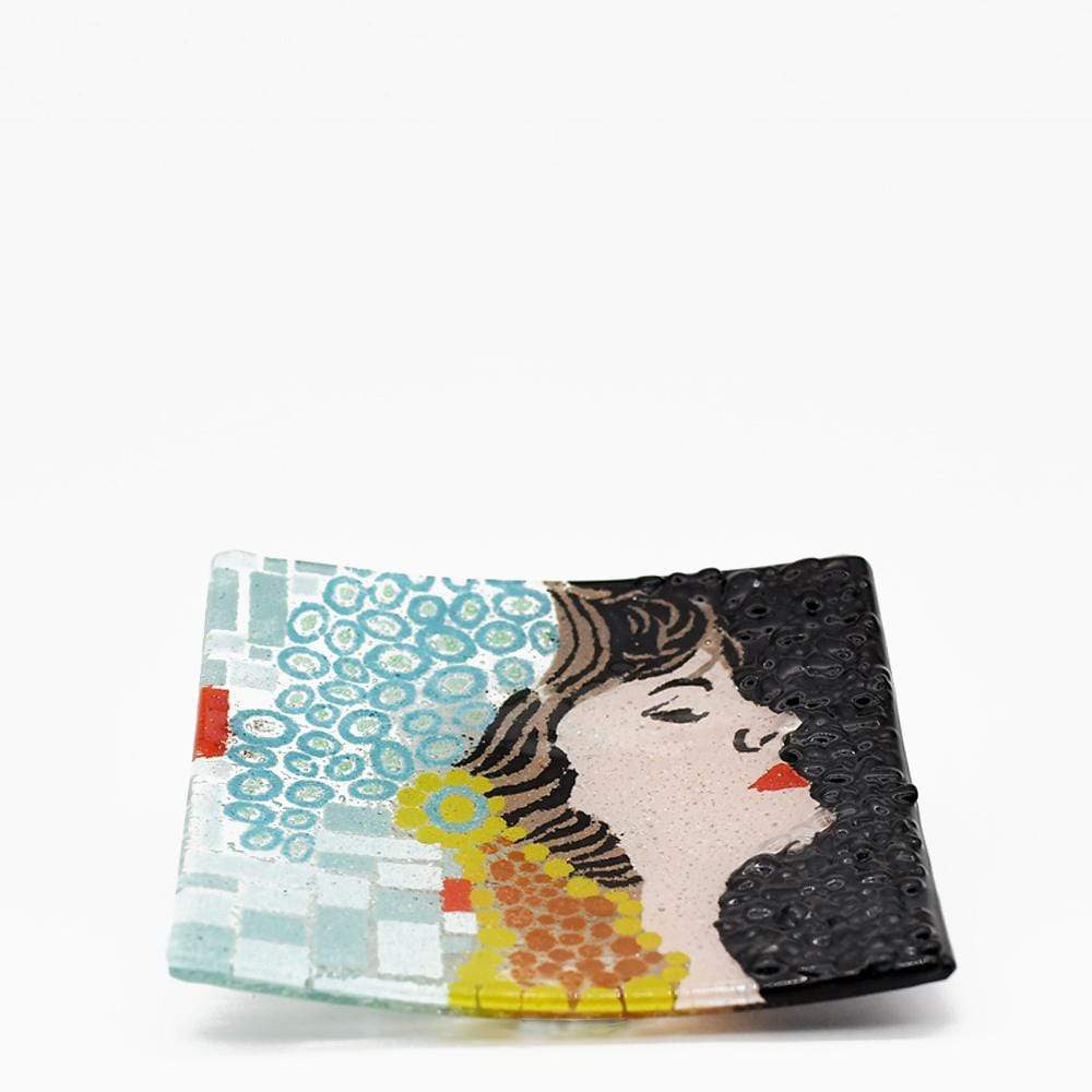 Amália I Glass flat bowl