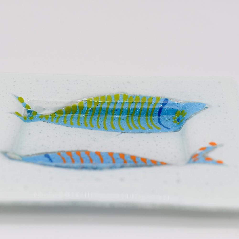 Sardinha I Fused glass shallow bowl