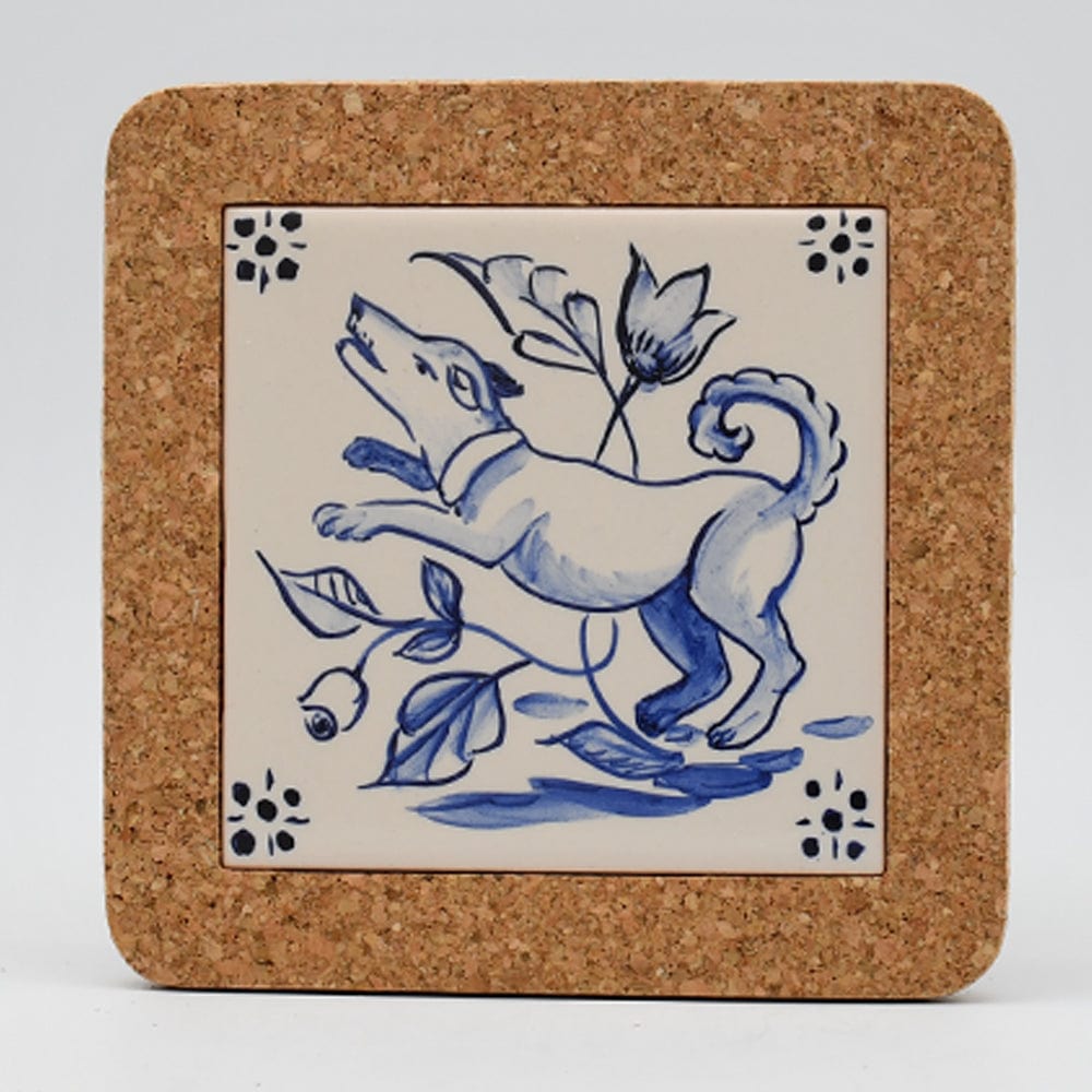 Dessous de plat en liège et céramique "Azulejos" - 15cm Motif 2