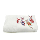 Embroidered hand towel ""Sardinhas"