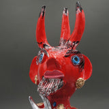 Diabo com três cornos I Statuette by Júlia Côta - 40 cm