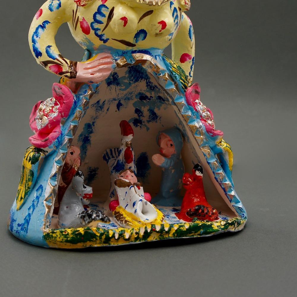 Boneca com Présépio I Statuette by Jùlia Côta - 40 cm