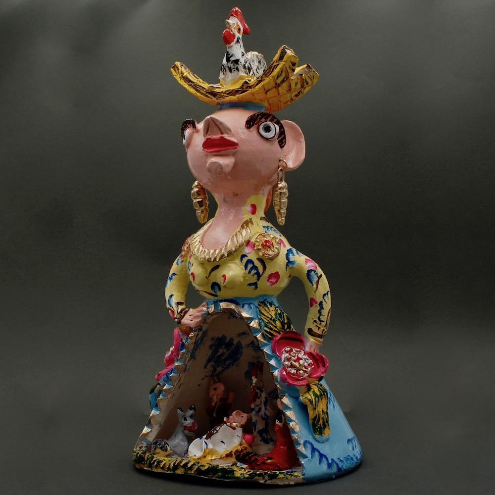 Boneca com Présépio I Statuette by Jùlia Côta - 40 cm