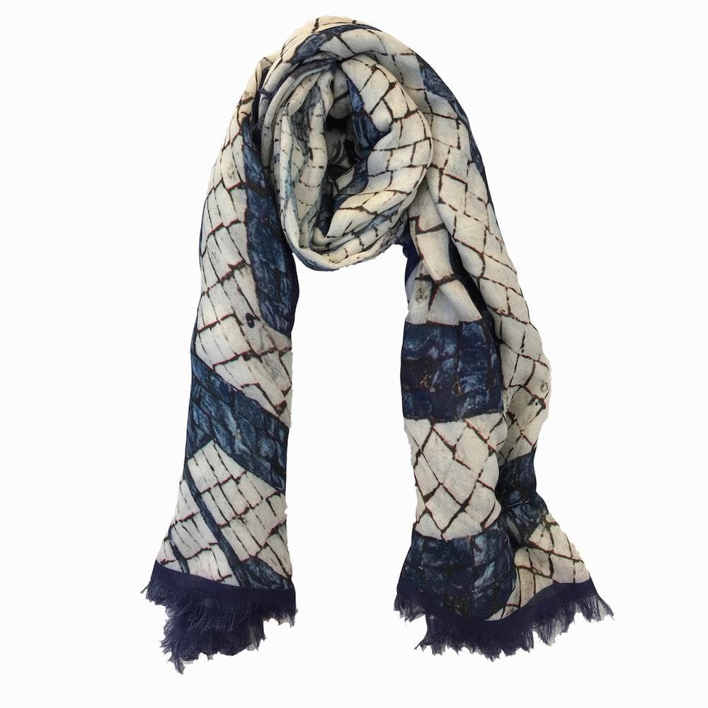 Calçada Portuguesa I Blue Scarf