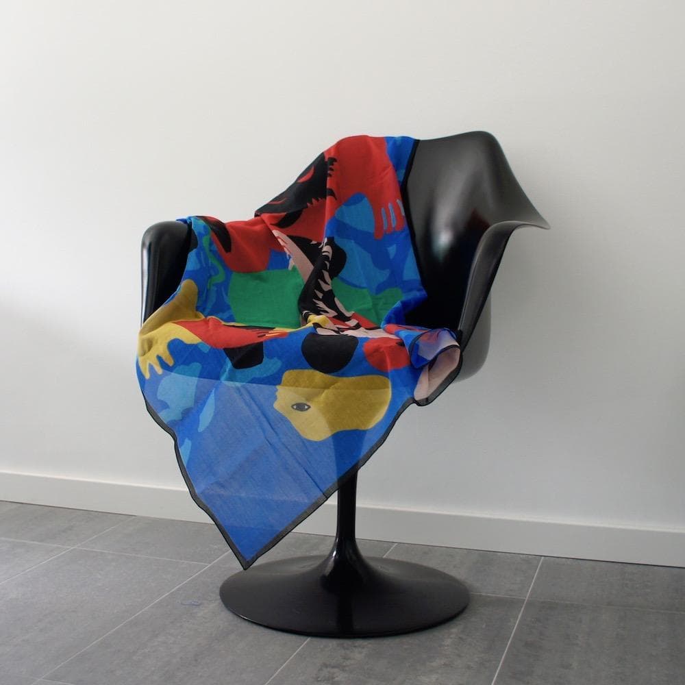 José de Guimarães cotton scarf "Ilha dos Amores"