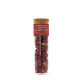 Tube of dehydrated Raspberries and Caramelized Almonds