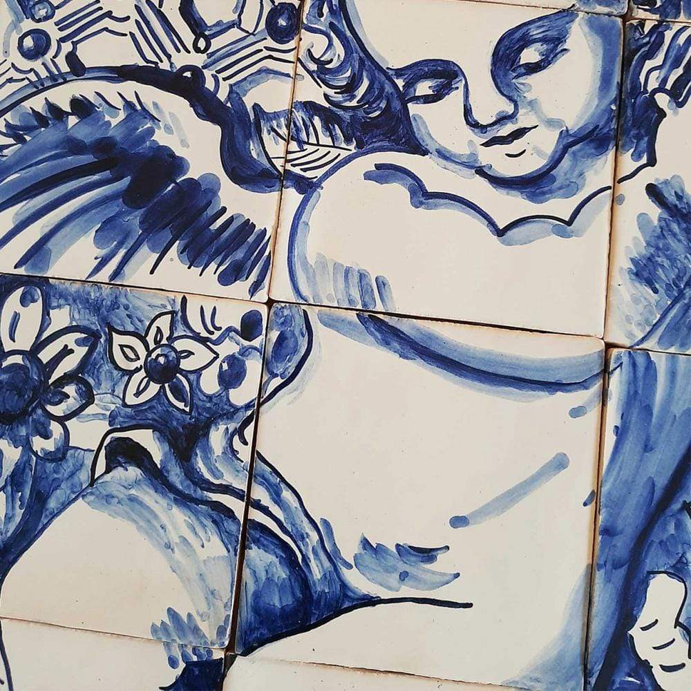 Fresque d'azulejos portugais Fresque d'azulejos