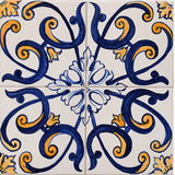 Fresque d'azulejos portugais peinte à la main Fresque d'azulejos 30x30cm