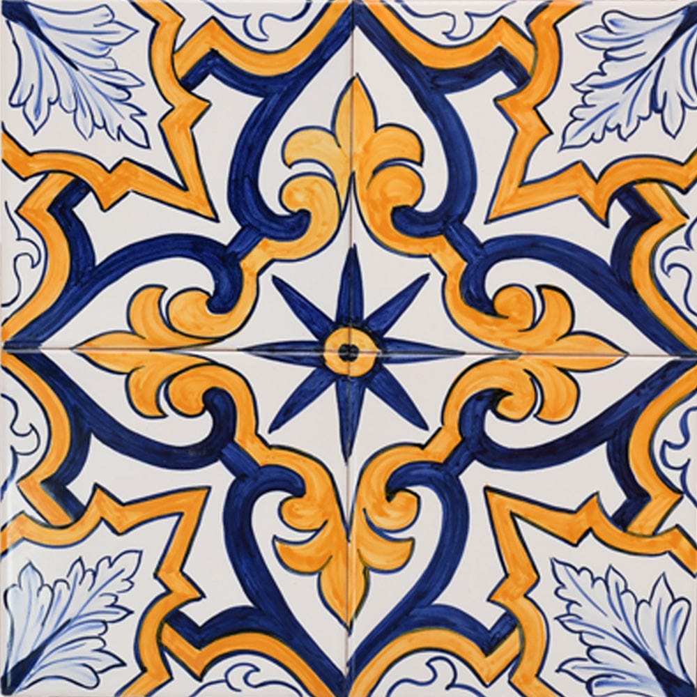 Fresque d'azulejos portugais peinte à la main Fresque d'azulejos 30x30cm