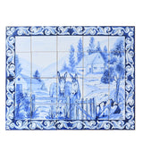 Fresque d'azulejos portugais peinte à la main Fresque d'azulejos 75x60cm