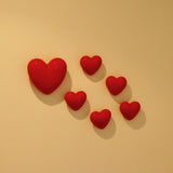 Heart in ceramic - Red