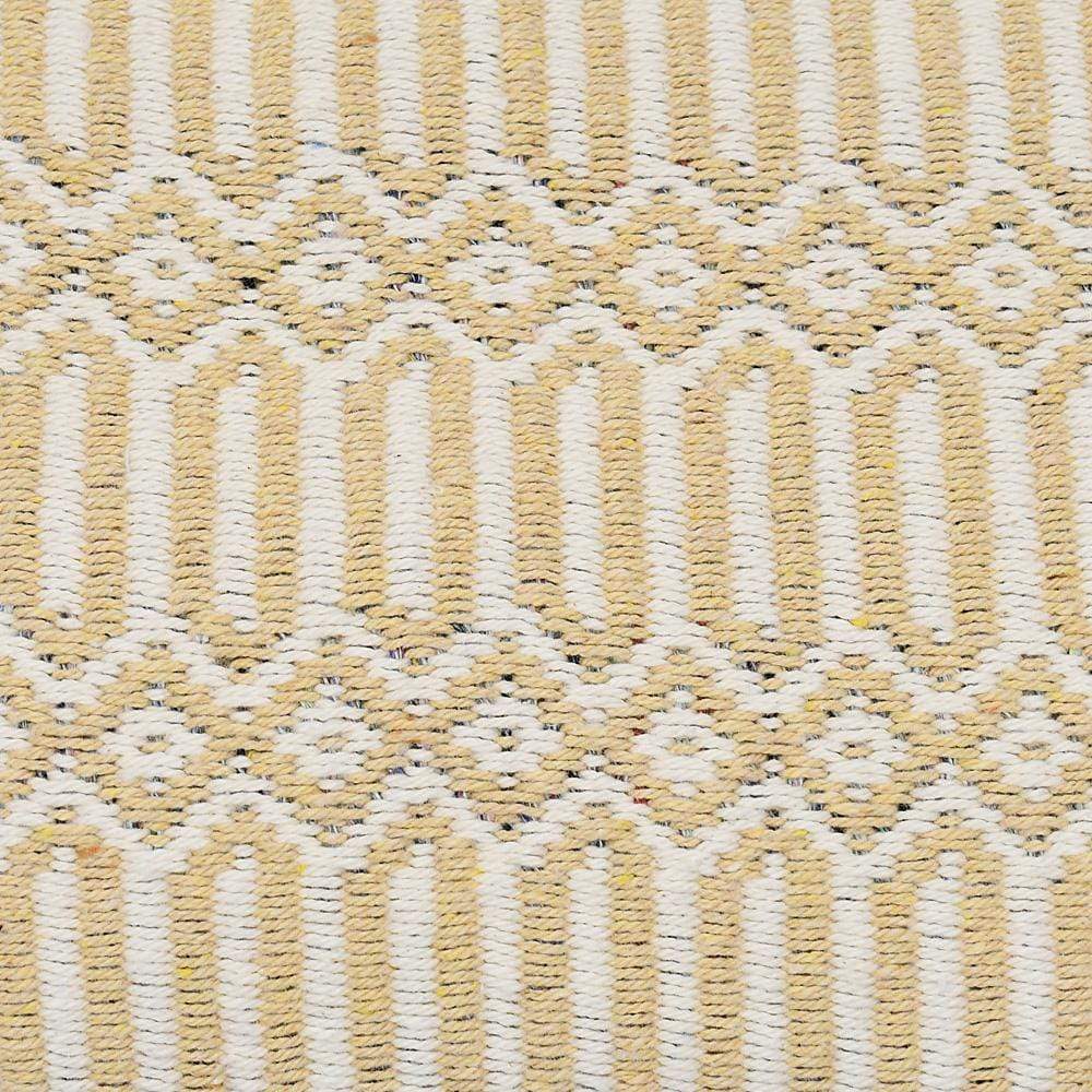 Grand plaid en coton beige et blanc cassé tissé au Portugal Plaid en coton 210X140 - Beige