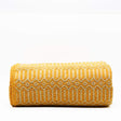 Grand plaid en coton orange tissé au Portugal Plaid en coton 210X140 - Orange