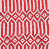 Grand plaid en coton rouge tissé au Portugal Plaid en coton 210X140 - Rouge