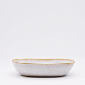 Grand plat blanc en grès de la collection portugaise Amazonia Plat à four en grès "Amazonia" Blanc - 25cm