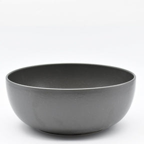Grand plat en grès anthracite I Vaisselle portugaise #DRAFT Saladier en grès “Pacifica" Anthracite - 32cm