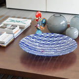 Large fused glass dish