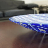 Large fused glass dish