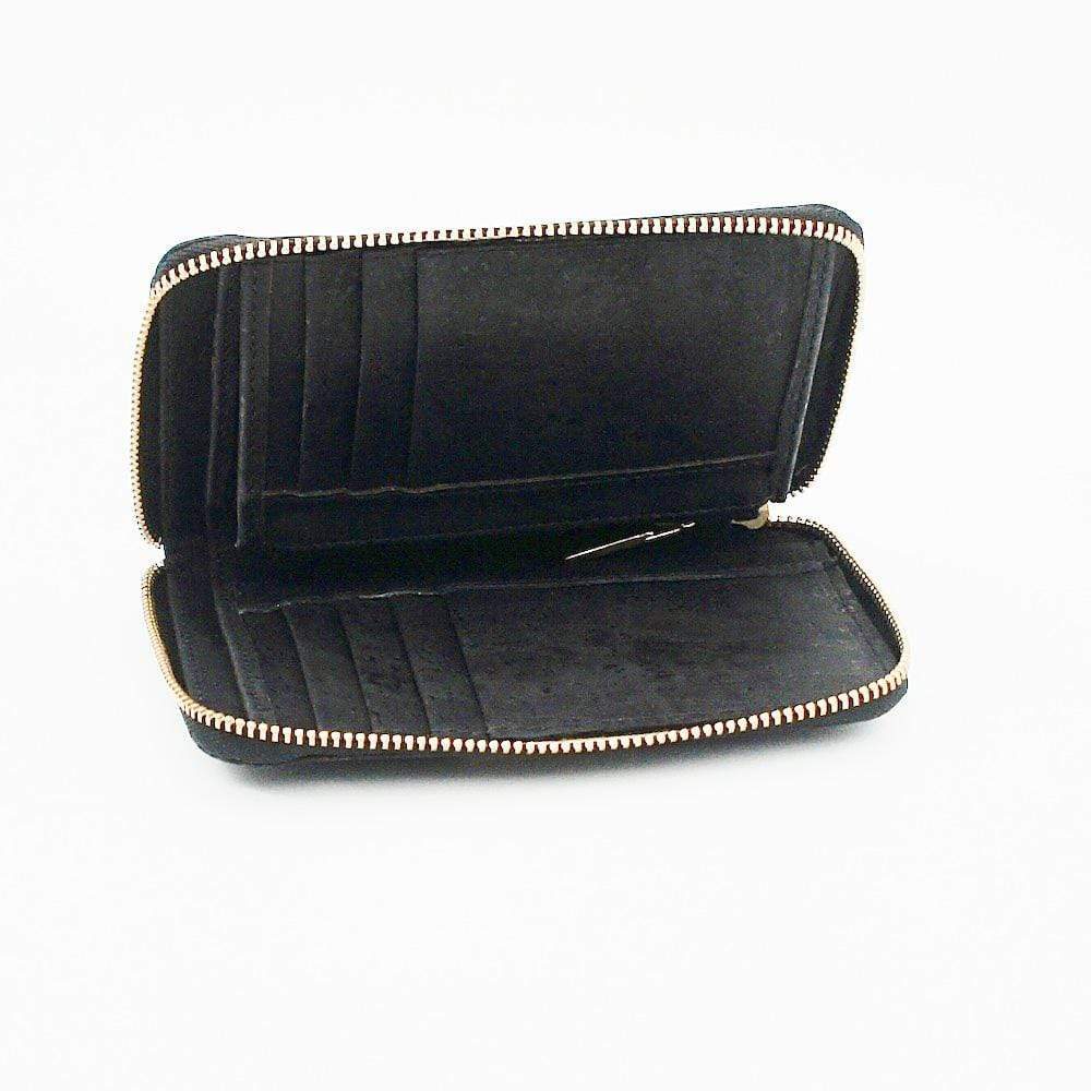 Grand portefeuille en liège noir