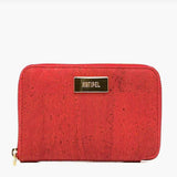 Large cork wallet  I Red