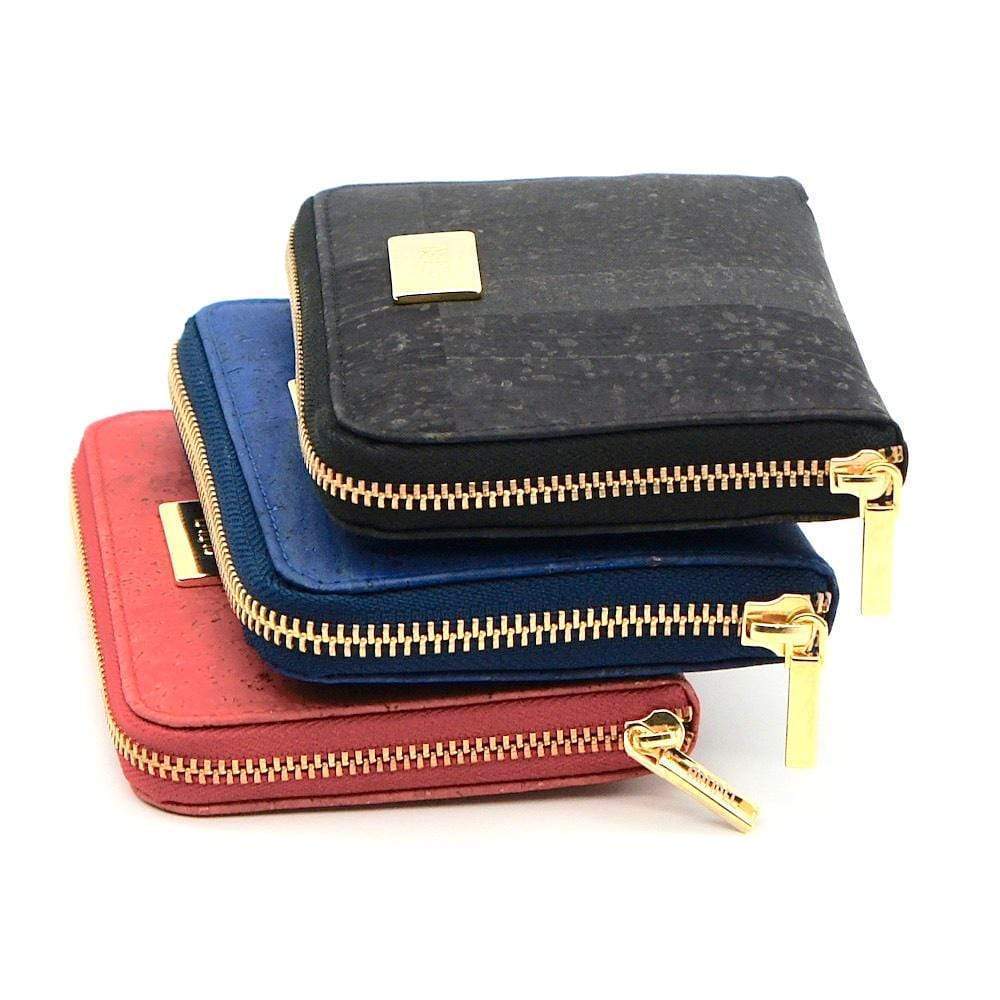 Large cork wallet  I Red